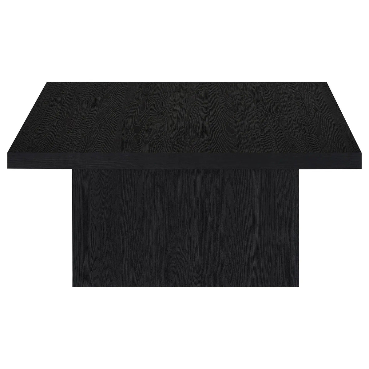 Devar Square Engineered Wood Cocktail Coffee Table | 35.5 x 35.5 x 16.25 in | Engineered Wood & Veneer | Black