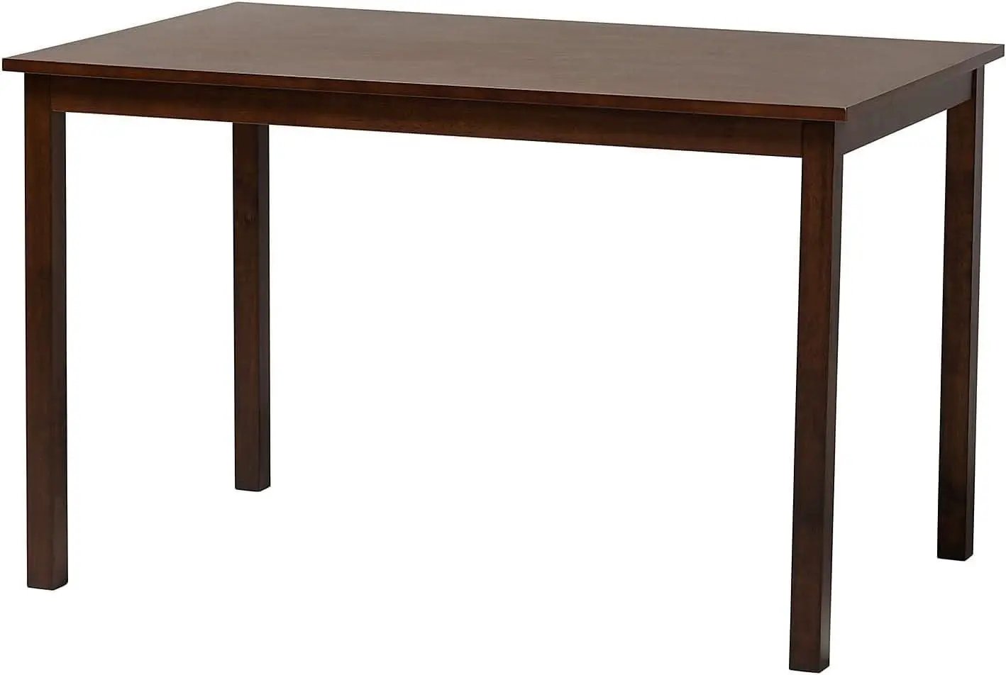 Andrew Modern Dining Table Dark Brown Hardwood Finish from PriceLows™