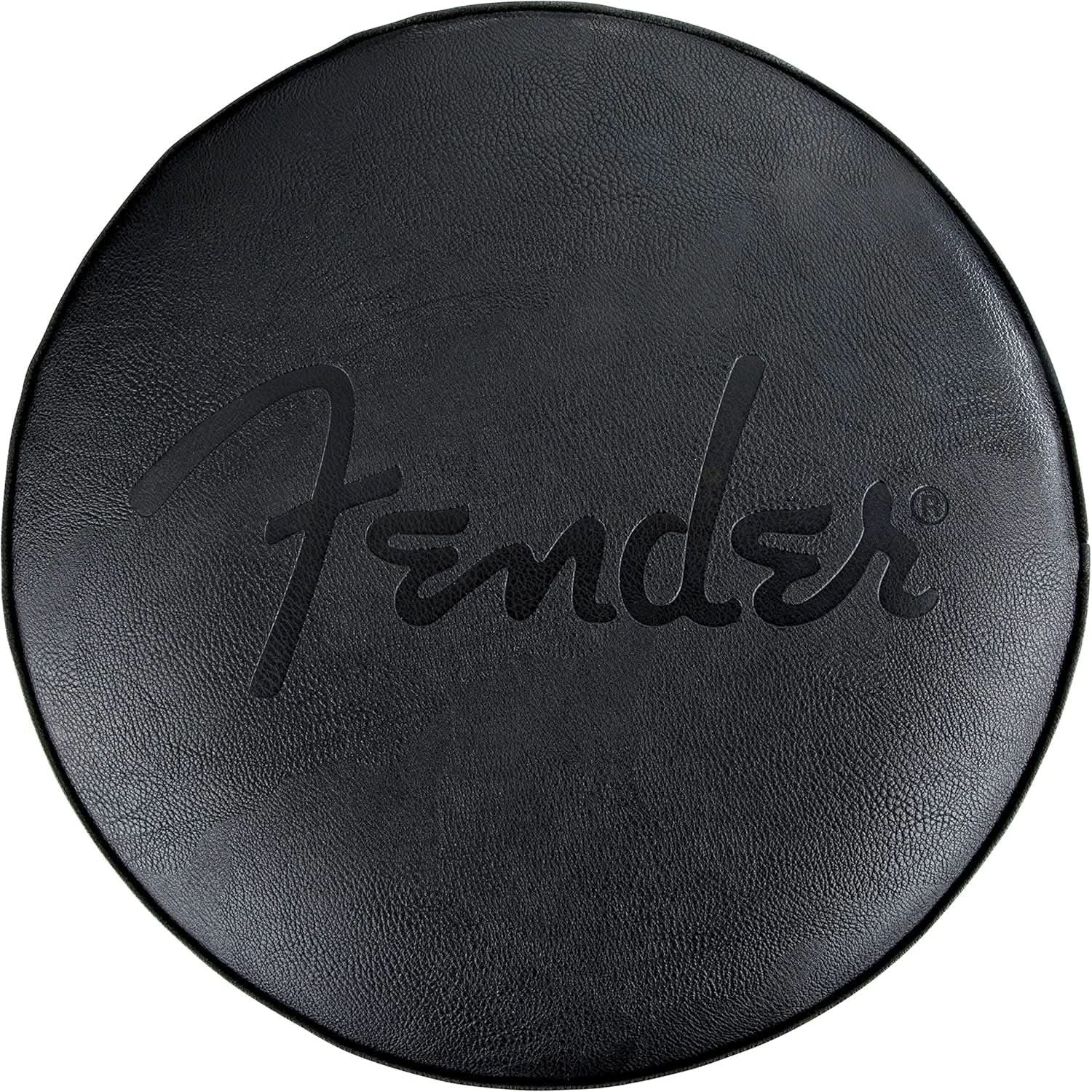 30 Inch Embossed Fender Logo Swivel Bar Stool Black from PriceLows™