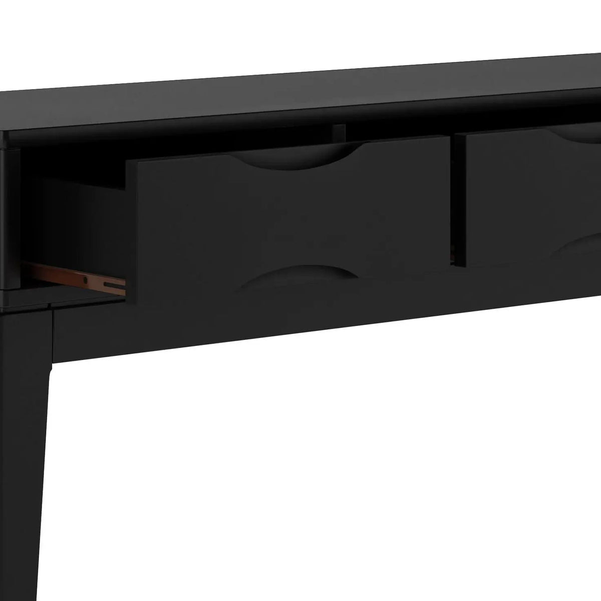 Harper Handcrafted Console Sofa Table | 54 Inch Width | Solid Rubberwood Hardwood | Metal Drawer Glides