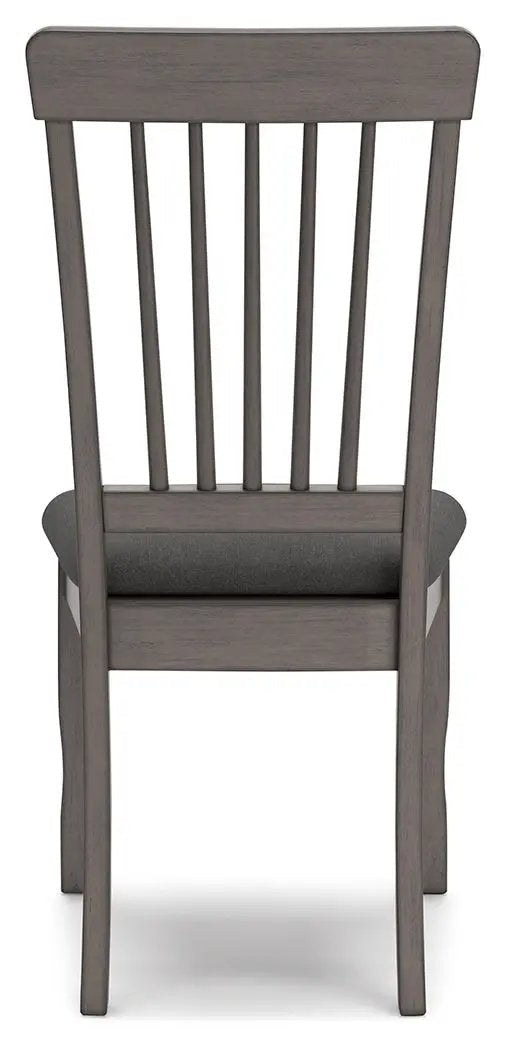 Shullden Dining Room Side Chairs | Set Of 2 | Gray | 18.38 Inch Seat Height