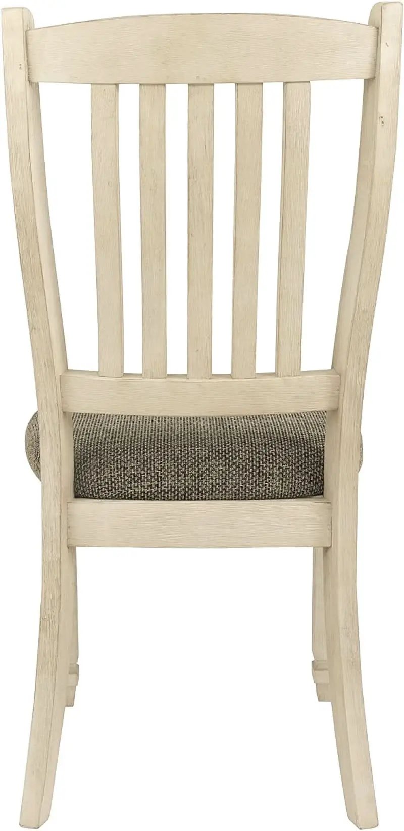 20 Inch Upholstered Dining Chair Antique White Set Of 2 from PriceLows™