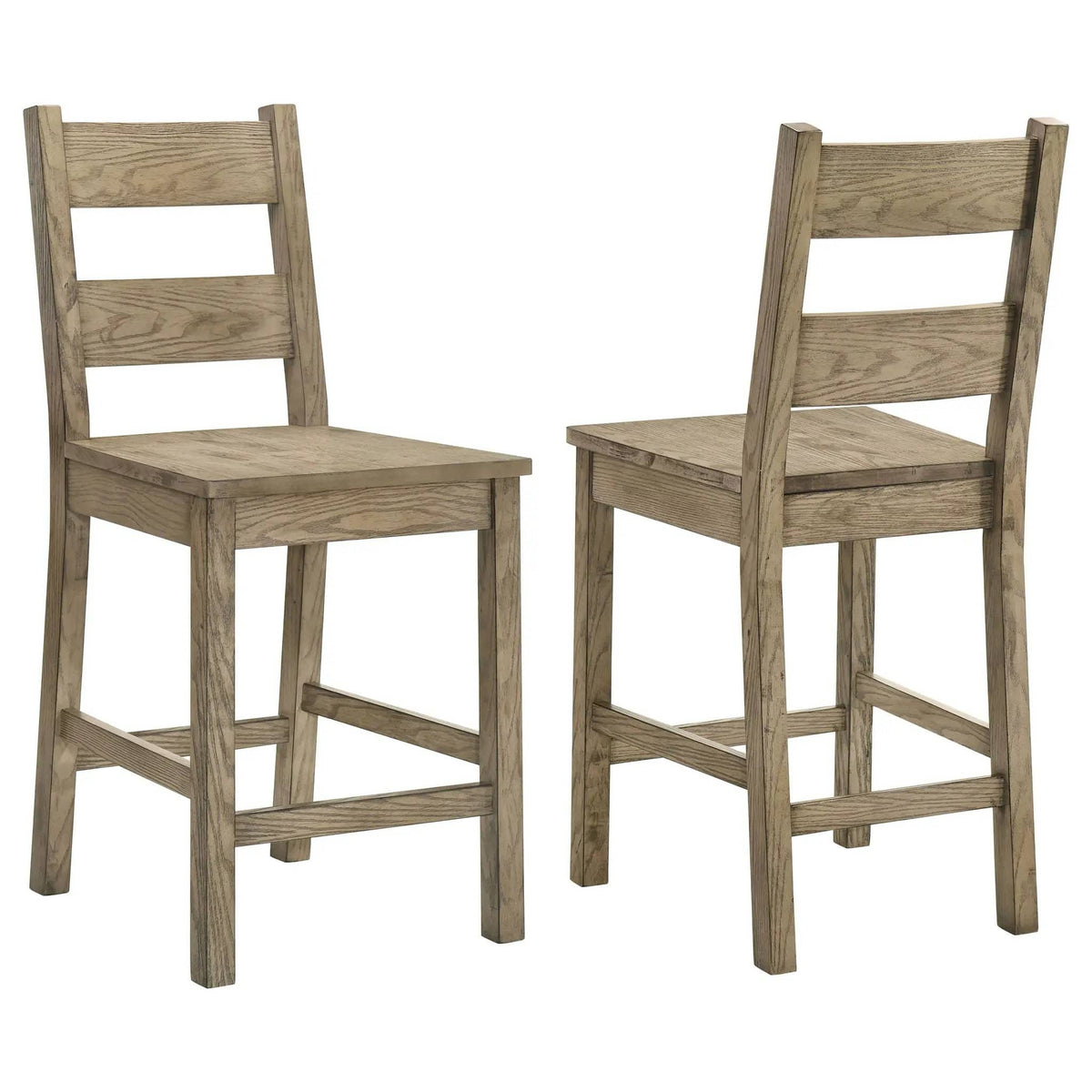 Cardova Counter Height Dining Chair Vineyard Oak (Set of 2) Counter Height (24"-27") | 18.5 x 21 x 42.25 in | Rubberwood | Dining Room