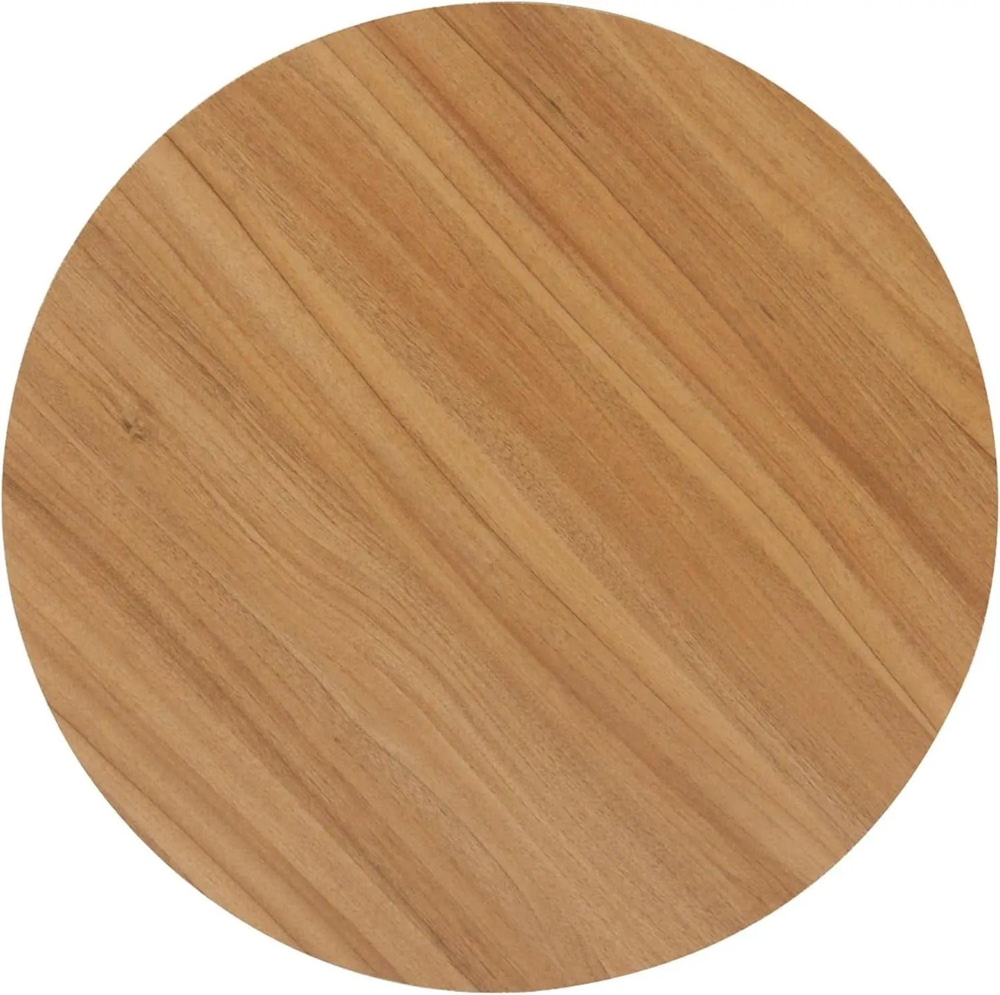 Polyester Upholstered Brown Wood Top Storage Ottoman from PriceLows™