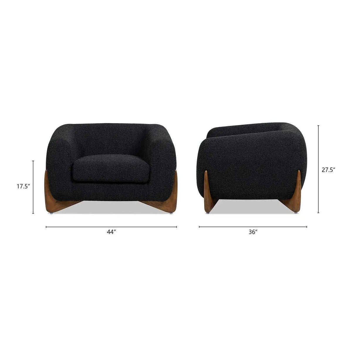 Alpine Arm Chair | Ideal Lounging Depth | Removable Seat Cushion | Sinuous Spring Support