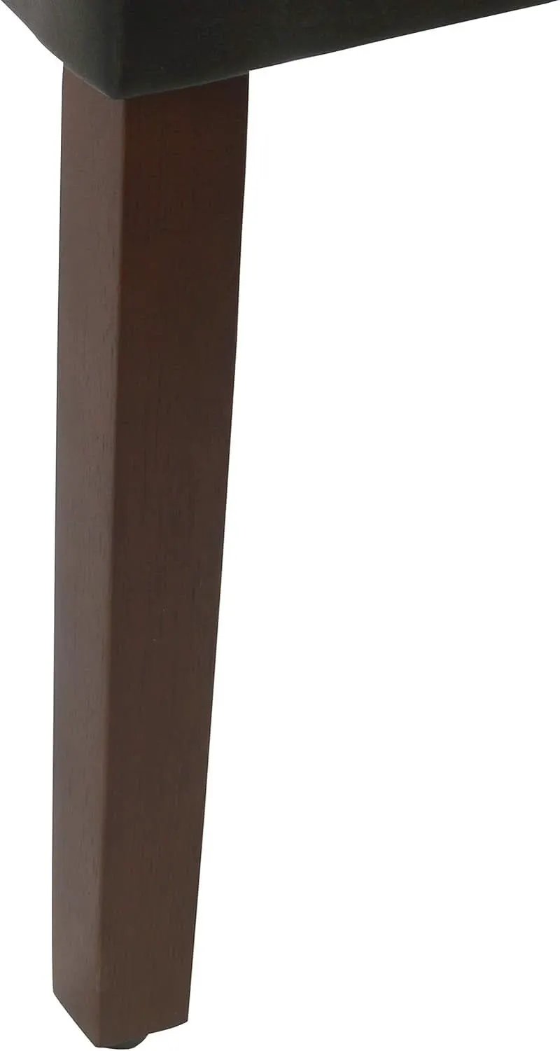 Parsons Dining Chair Black Faux Leather Modern Style from PriceLows™