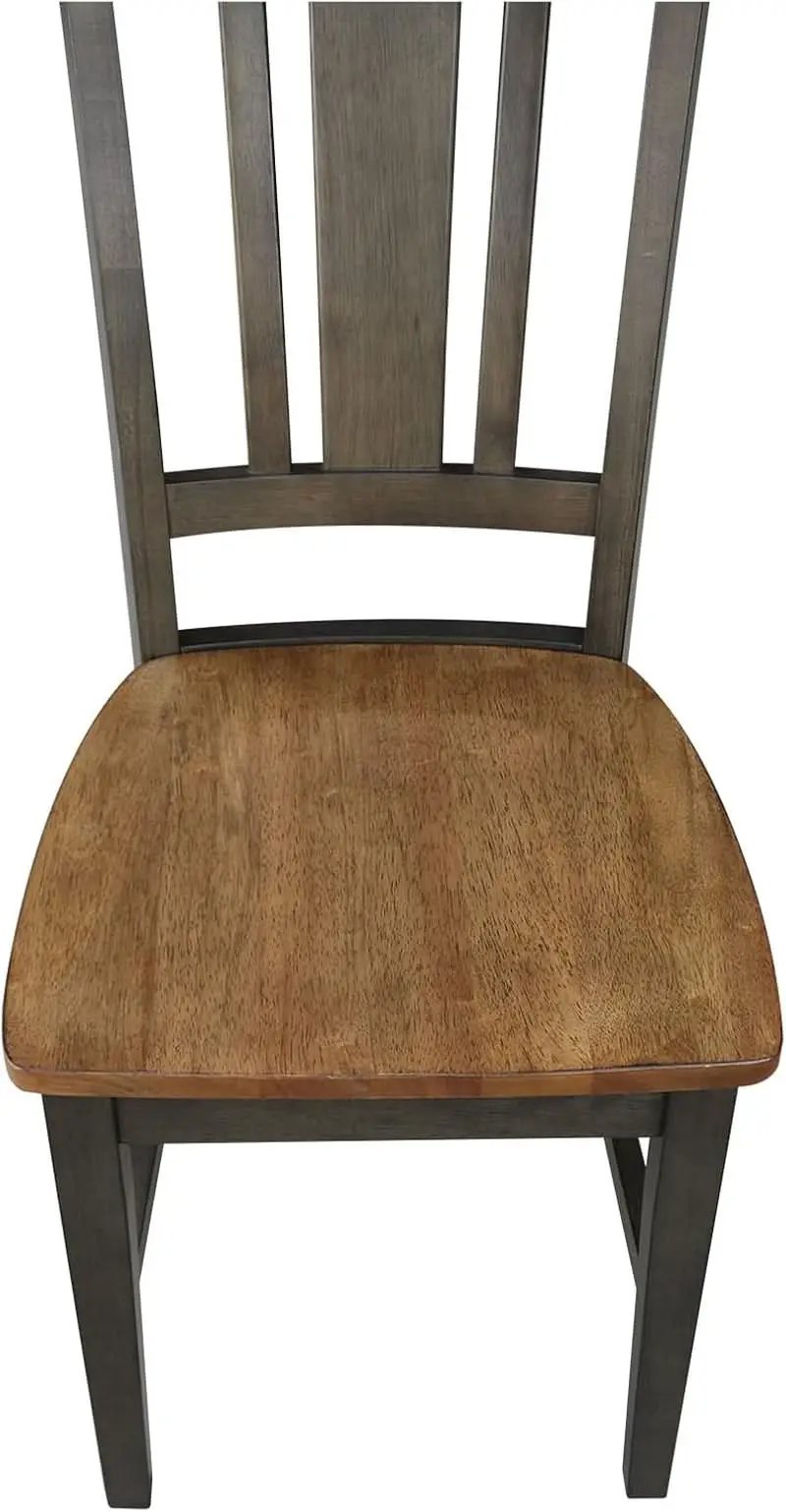 International Concepts Splatback Dining Chair Hickory Washed Coal from PriceLows™