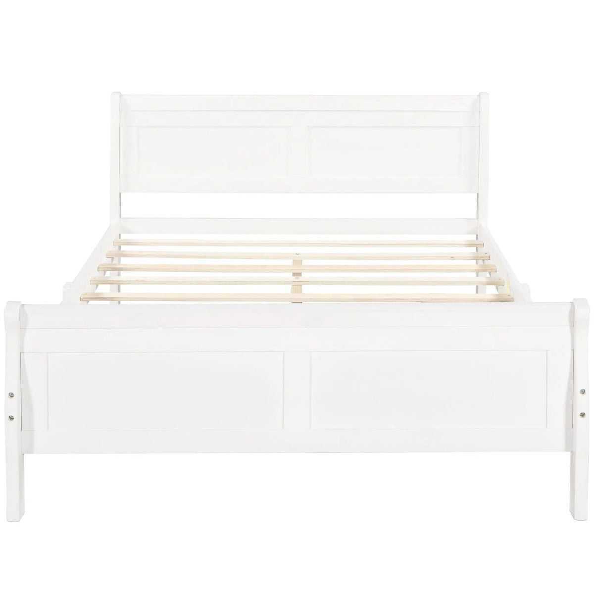 Wood Platform Bed Frame | Headboard Footboard | Wood Slat Support