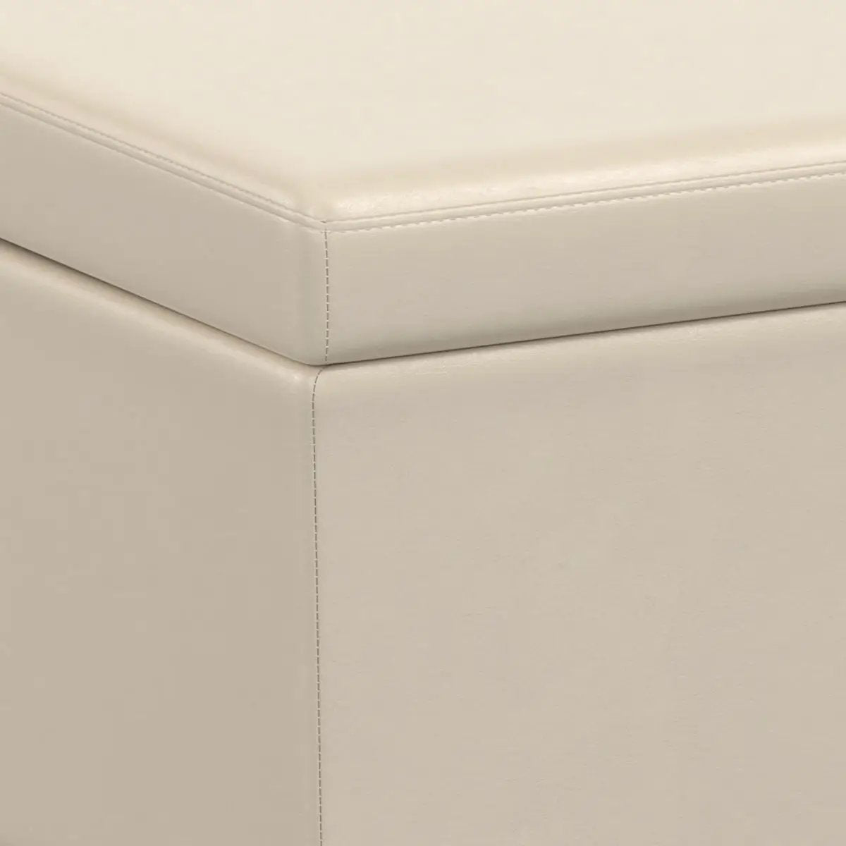 Storage Ottoman Bench | Solid Wood Frame | High Density Foam