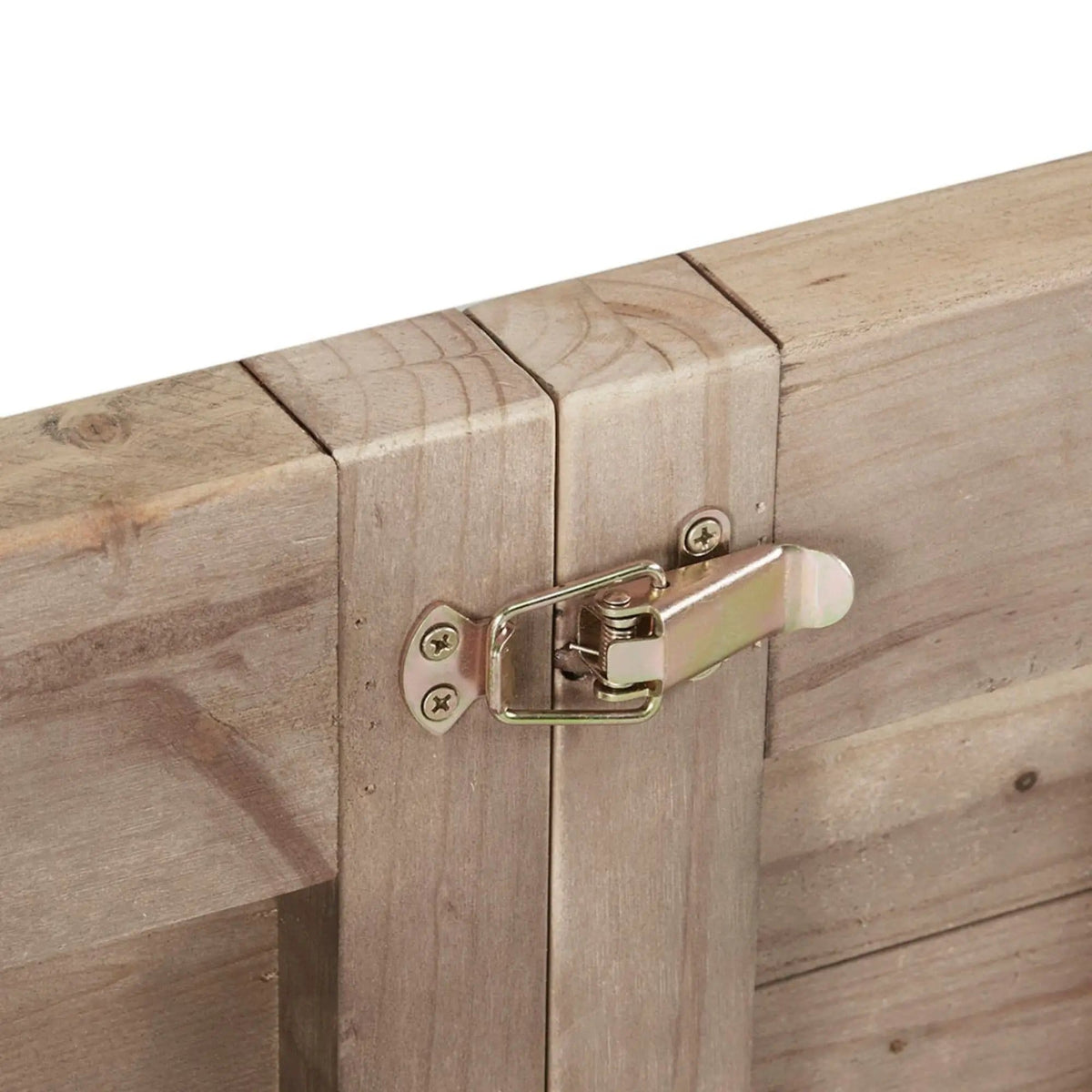 Rustic Dining Table With Metal Support - | 36 x 72 x 30 in | Pine Wood & Metal | Natural