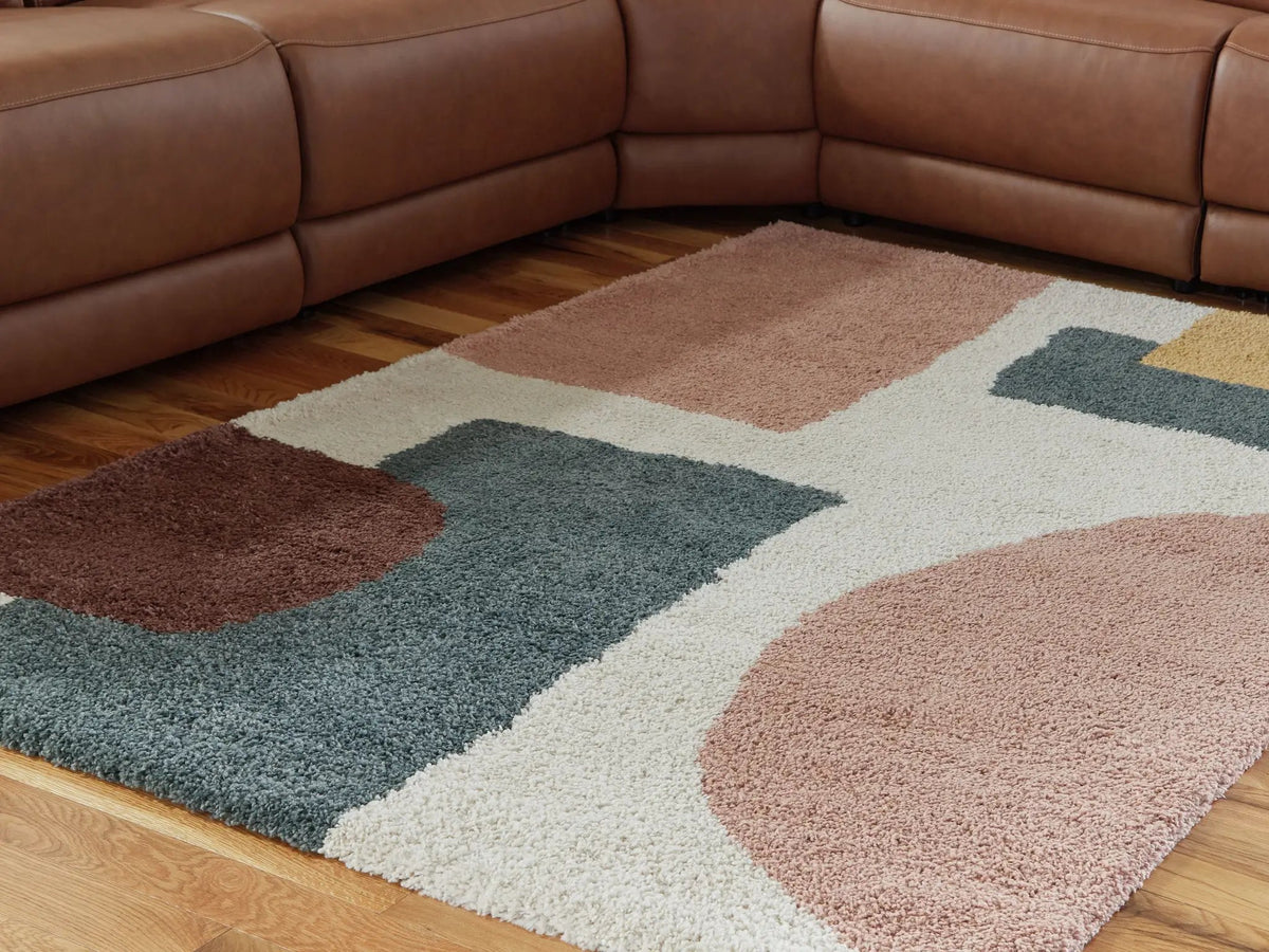 Flynnwick Area Rug | 93.75 x 120.25 Inch | High-Pile Plush | Contemporary Design