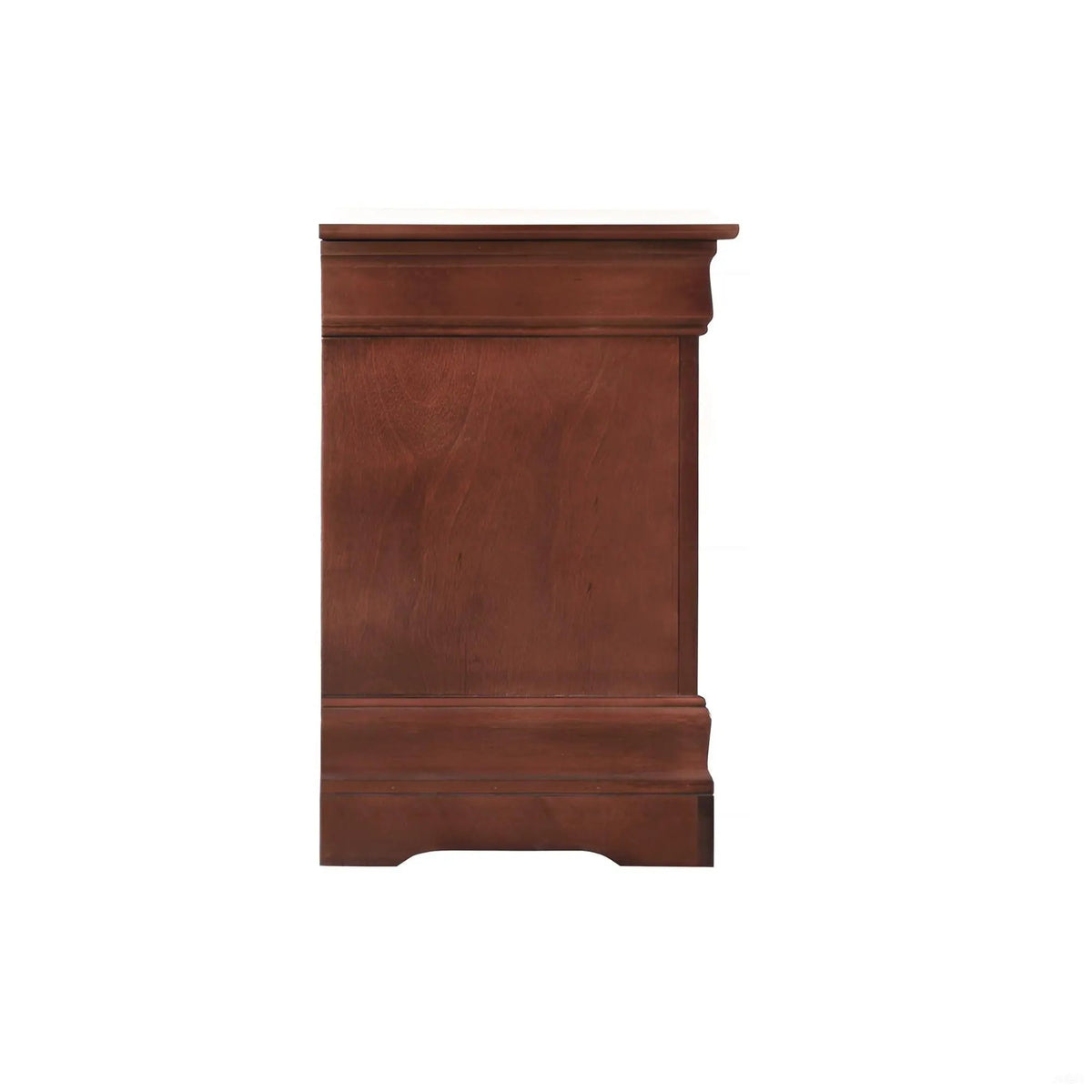 Louis Phillipe Nightstand | Traditional Wood Design | English Dovetailed Drawers | Metal Center Guides