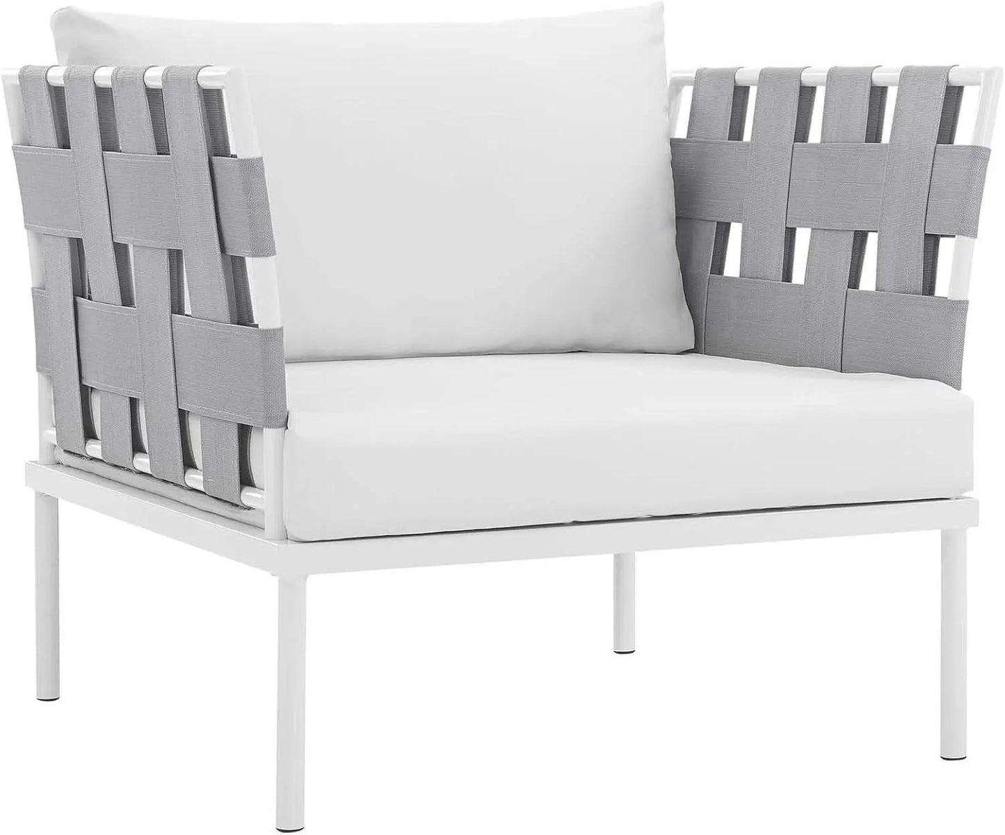 8 Piece White Aluminum Outdoor Patio Furniture Set from PriceLows™