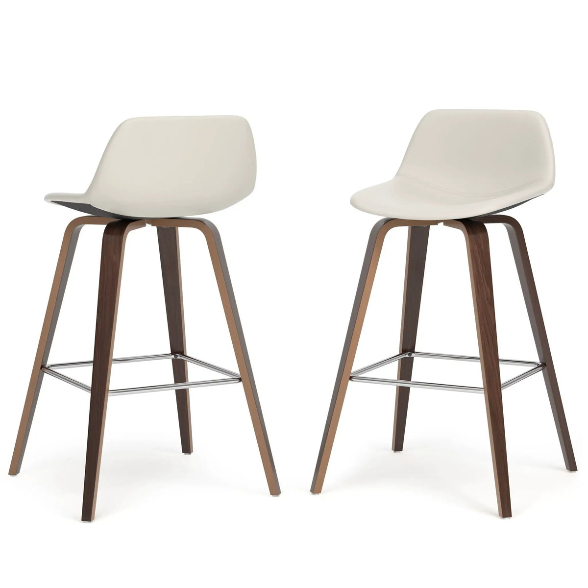 Randolph Bentwood Stools | Set Of 2 | Mid Century Modern Style | Counter And Bar Height