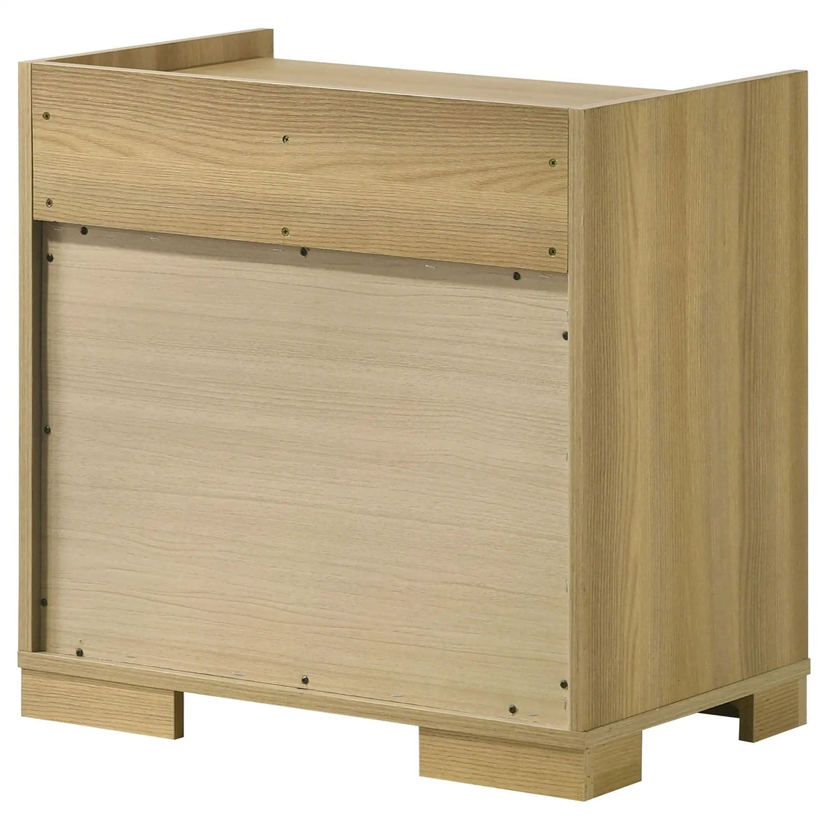 Hyland 2-drawer Nightstand Bedside Table | 23.25 x 15.25 x 23.75 in | Engineered Wood & Metal | Natural