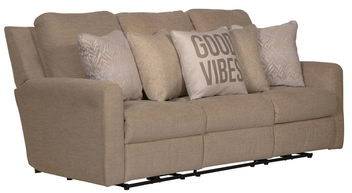Calvin Reclining Sofa | 4 Pieces | Chenille & Fabric | Living Room