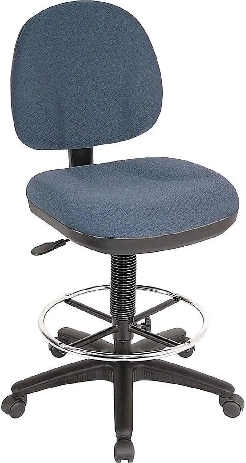 Pneumatic Adjustable Multi Task Stool Blue Ergonomic Back from PriceLows™