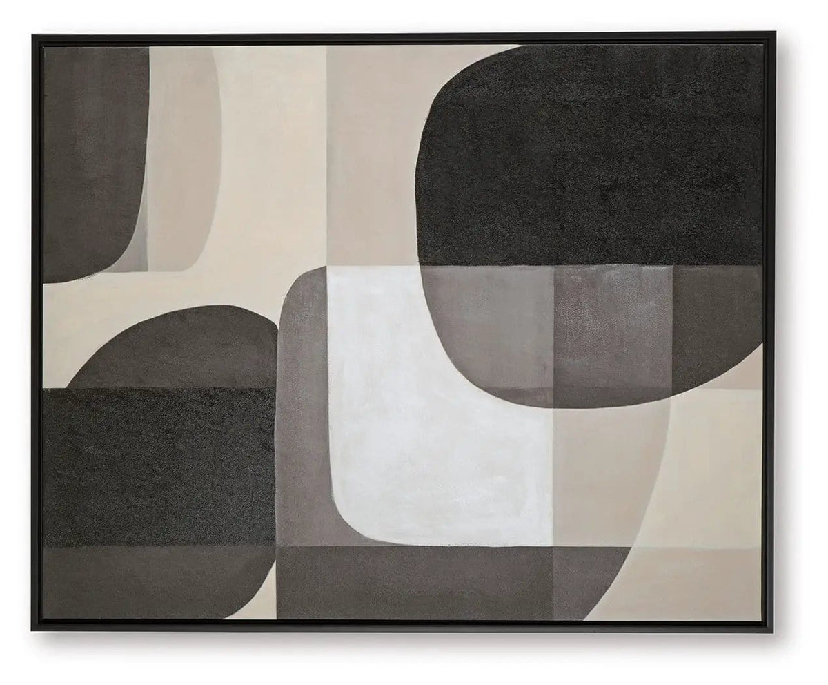 Kesleigh Wall Art | 40 x 1.63 x 50 in | Home Furniture | Black / White
