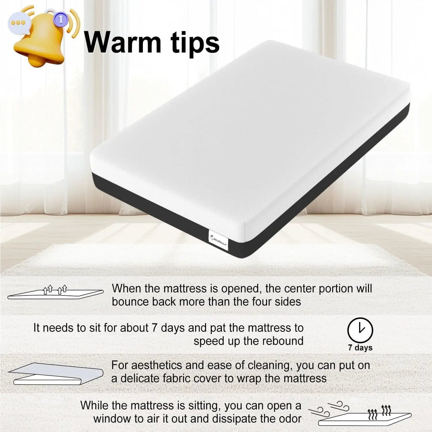 Queen Memory Foam Mattress Certipur US Certified Quality from PriceLows™