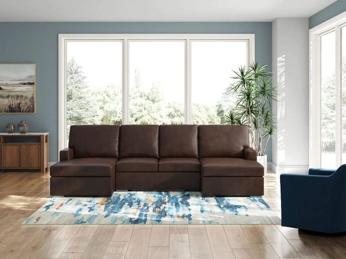 McDowlan Sectional | 3 Pieces | Faux Leather | Living Room