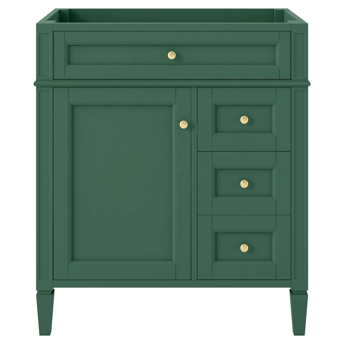 Bathroom Vanity | 3 Drawers | Blue Finish | Tip Out