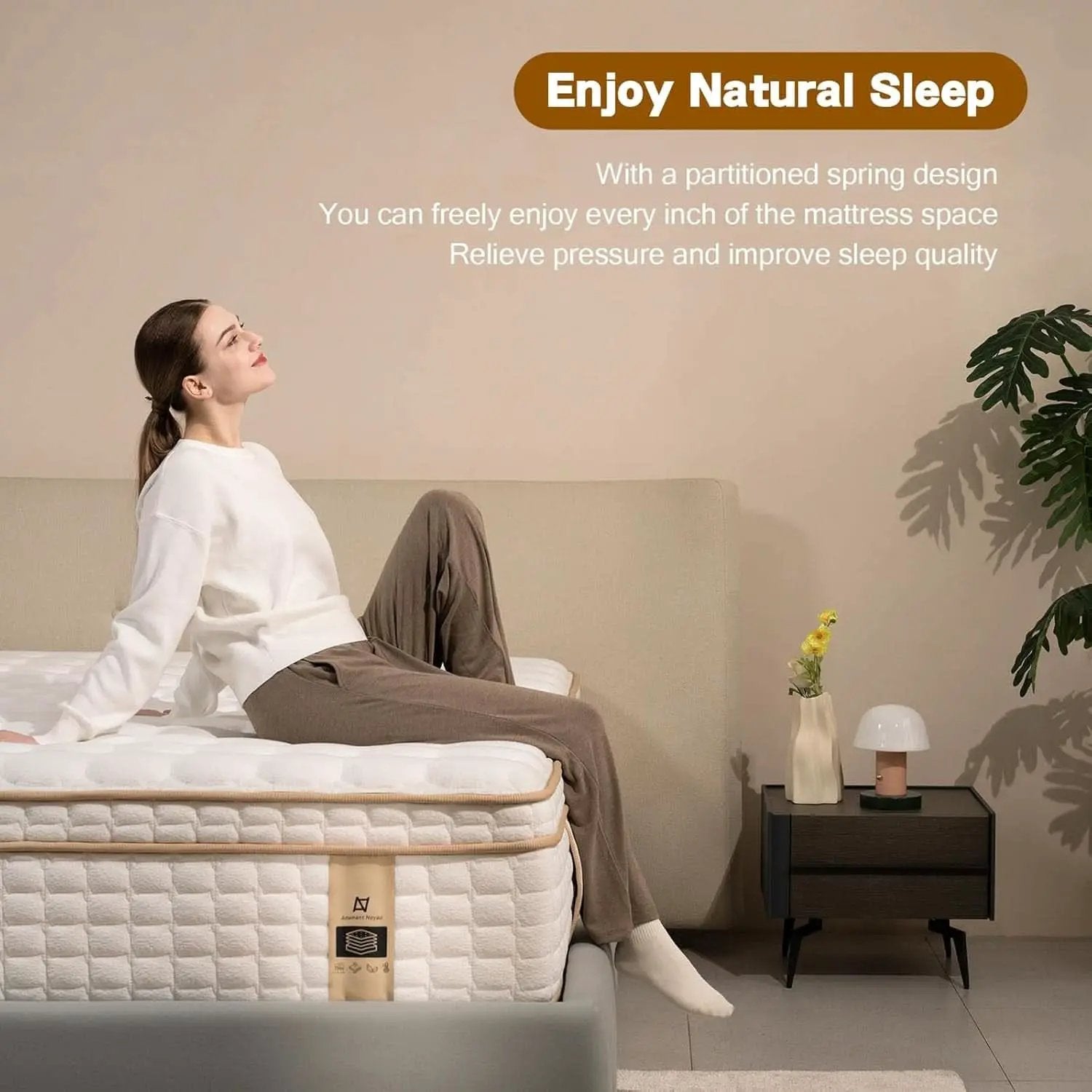 Full Size 12 Inch Hybrid Mattress With Memory Foam from PriceLows™