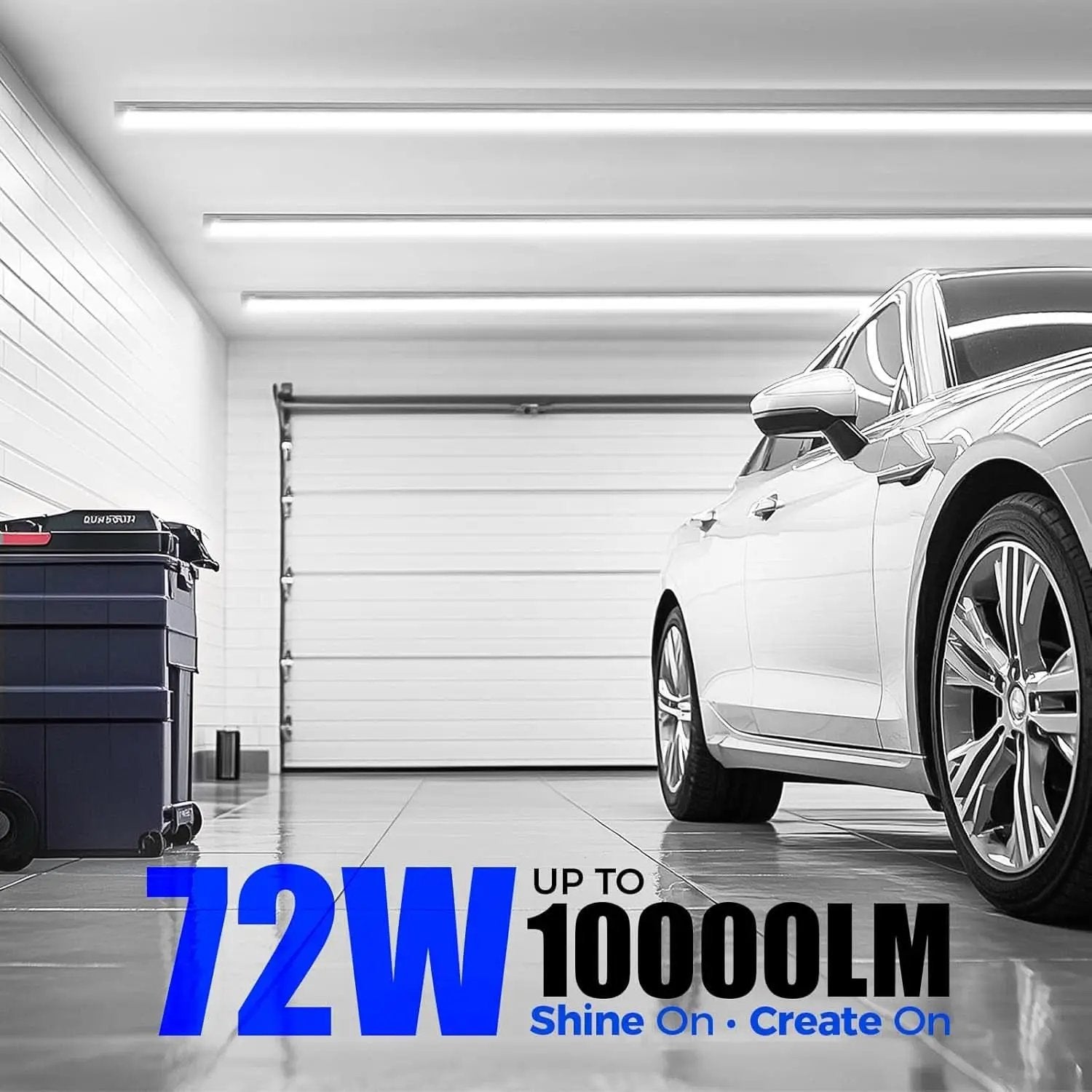 8ft LED Shop Light 10000 Lumens Daylight 5000K Linkable from PriceLows™