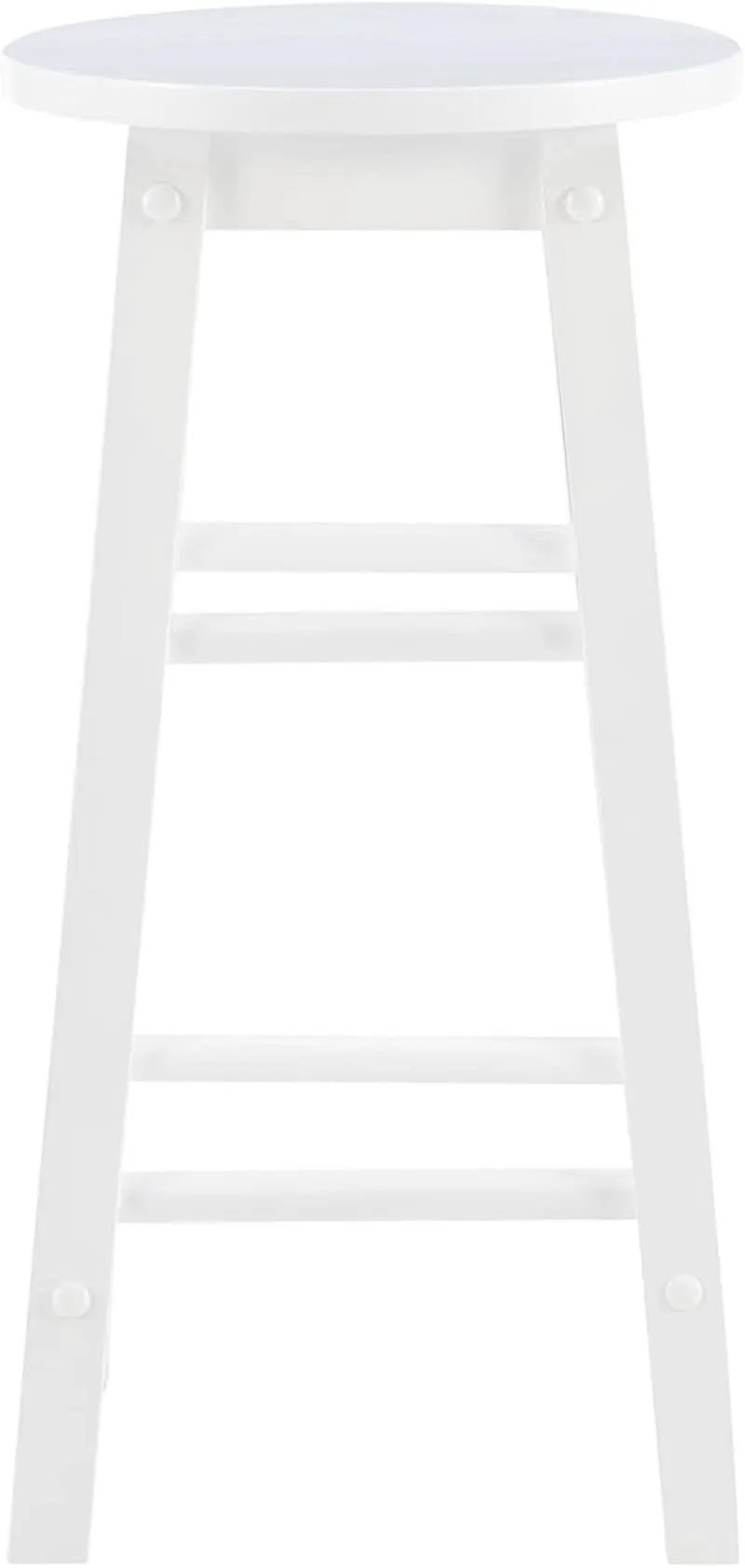 Zeke White 24 Inch Counter Stool Modern Kitchen Seating from PriceLows™