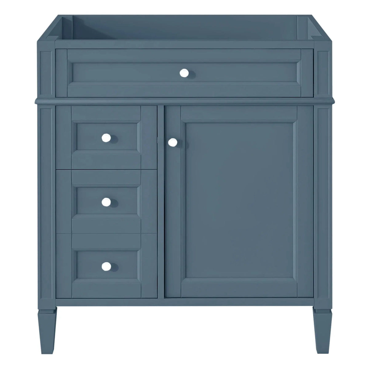 Bathroom Vanity | 3 Drawers | Blue Finish | Tip Out