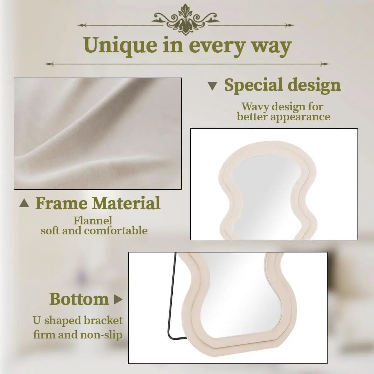 71 Inch Full Length Freestanding Floor Mirror White from PriceLows™