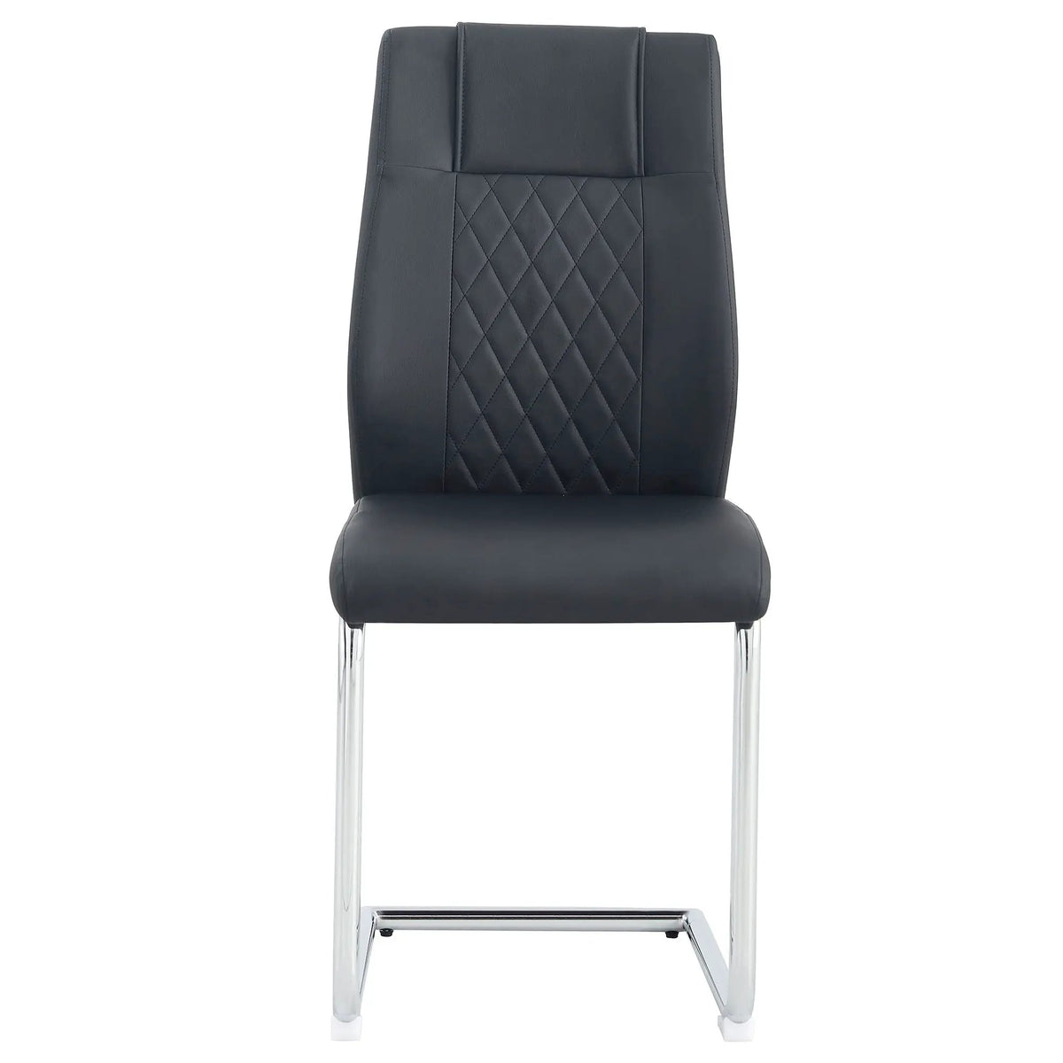 Modern Dining Chairs | Padded Seat | Metal Legs | Anti-Slip Footpads