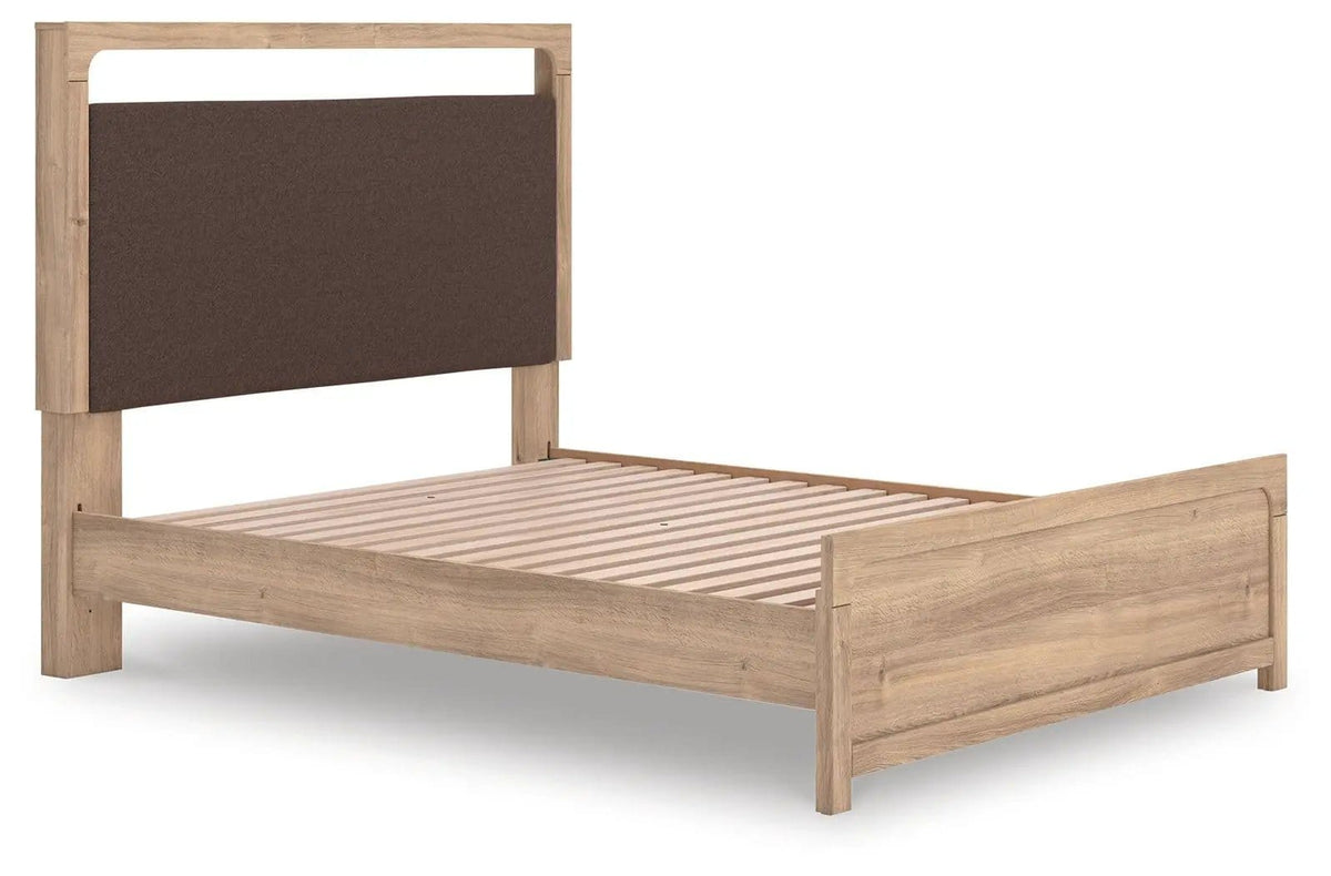 Kinlanni Upholstered Platform Bed | 2 Pieces | Fabric & Wood | Bedroom