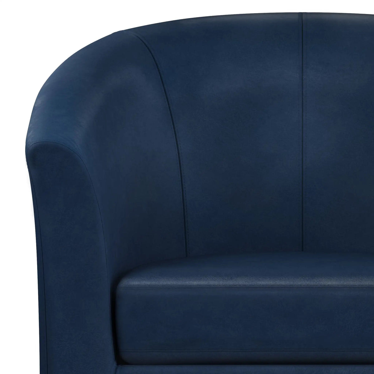 Austin Transitional Tub Chair | Curved Back | Top Stitching Detail | Kiln-Dried Wood Frame