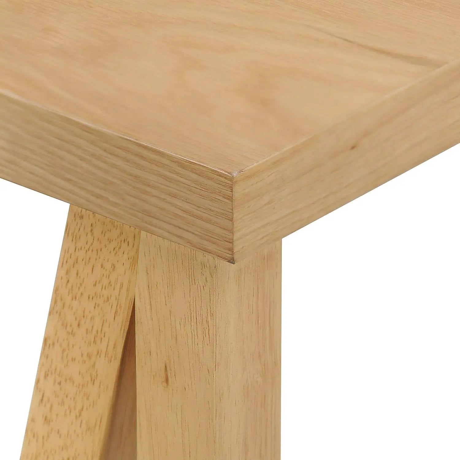 Mid Century Modern Dining Set 7 Piece Natural Oak Table from PriceLows™