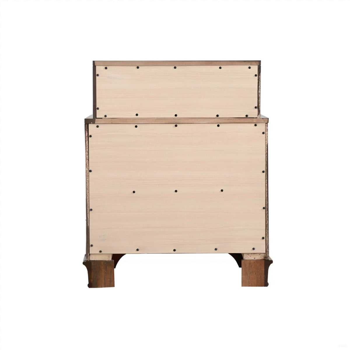 Storage Nightstand | 3 Drawer | Oak Finish | Pre Assembled