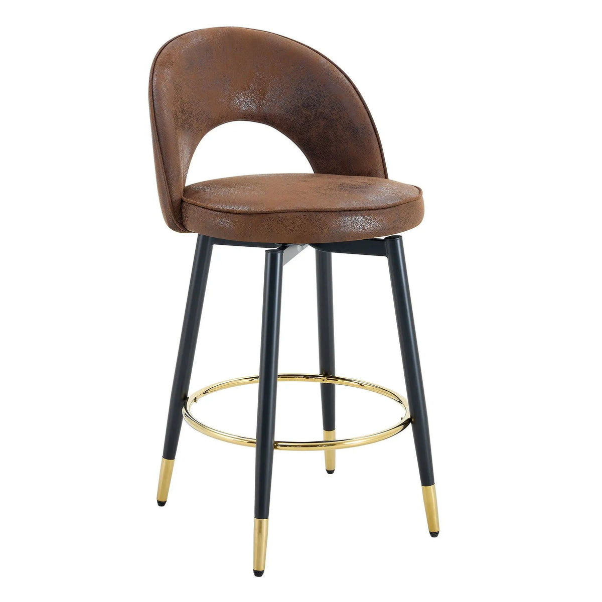 Upholstered Rotatable Bar Chair With Metal Legs For Dining Room Stool Set | Stool Set | Metal | Dining Room