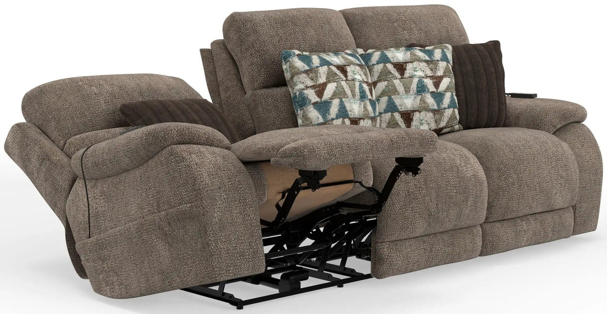 Joya Power Headrest Power LayFlat Reclining Sofa With CR3 Heat/Massage/Lumbar/ZG | 2 Pieces | Living Room Furniture | Living Room