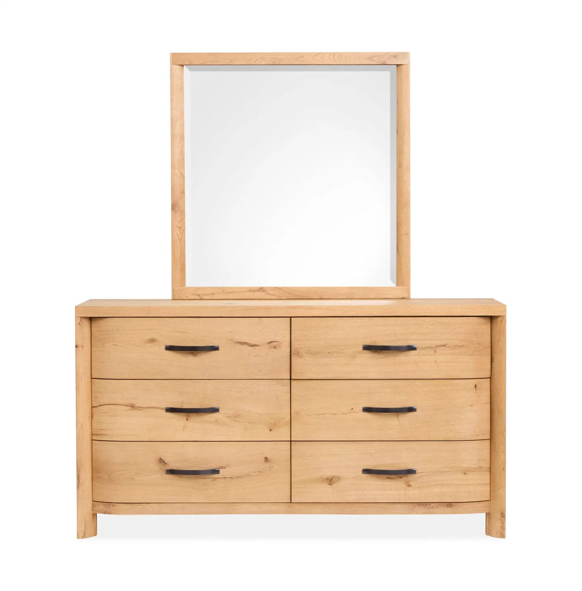 Laramie Double Drawer Dresser | 66 Inch Width | Bedroom Storage | 36 Inch Height