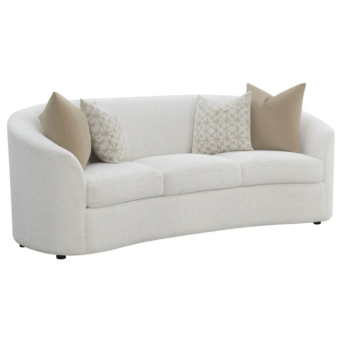 Rainn 2-piece Boucle Upholstered Sloped Arm Sofa Set Latte | 2-Piece Set | Boucle | Living Room