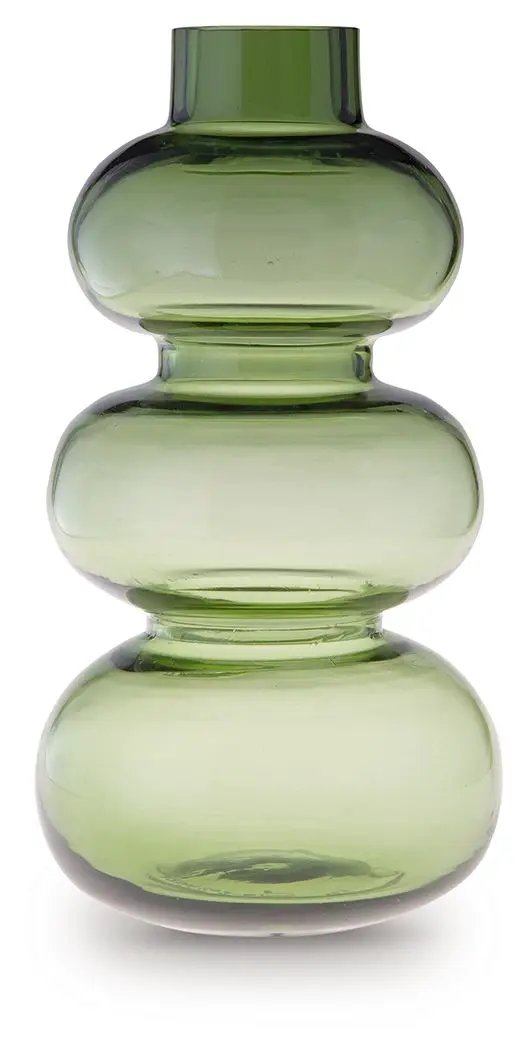 Renethorne Blown Glass Vase | Rounded Organic Shape | Modern Vibe | 9.25 Inch Height