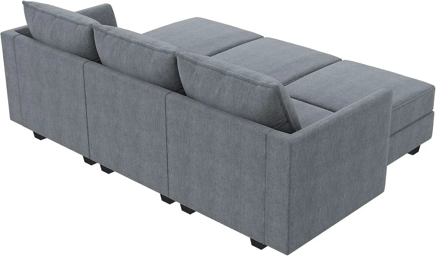 Bluish Grey Transformable Sleeper Sofa With Storage from PriceLows™