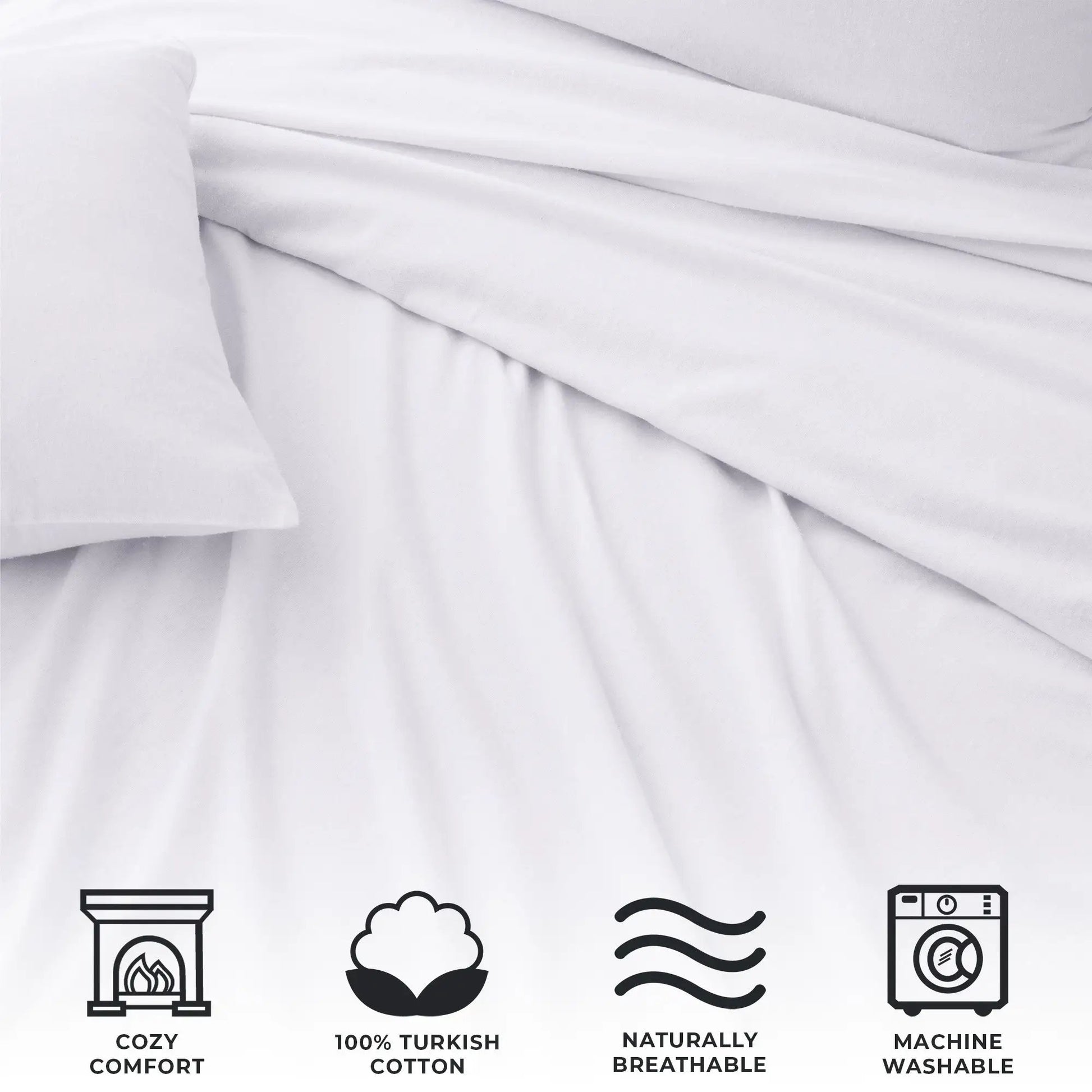 Turkish Cotton Flannel Sheet - Raye Collection from PriceLows™