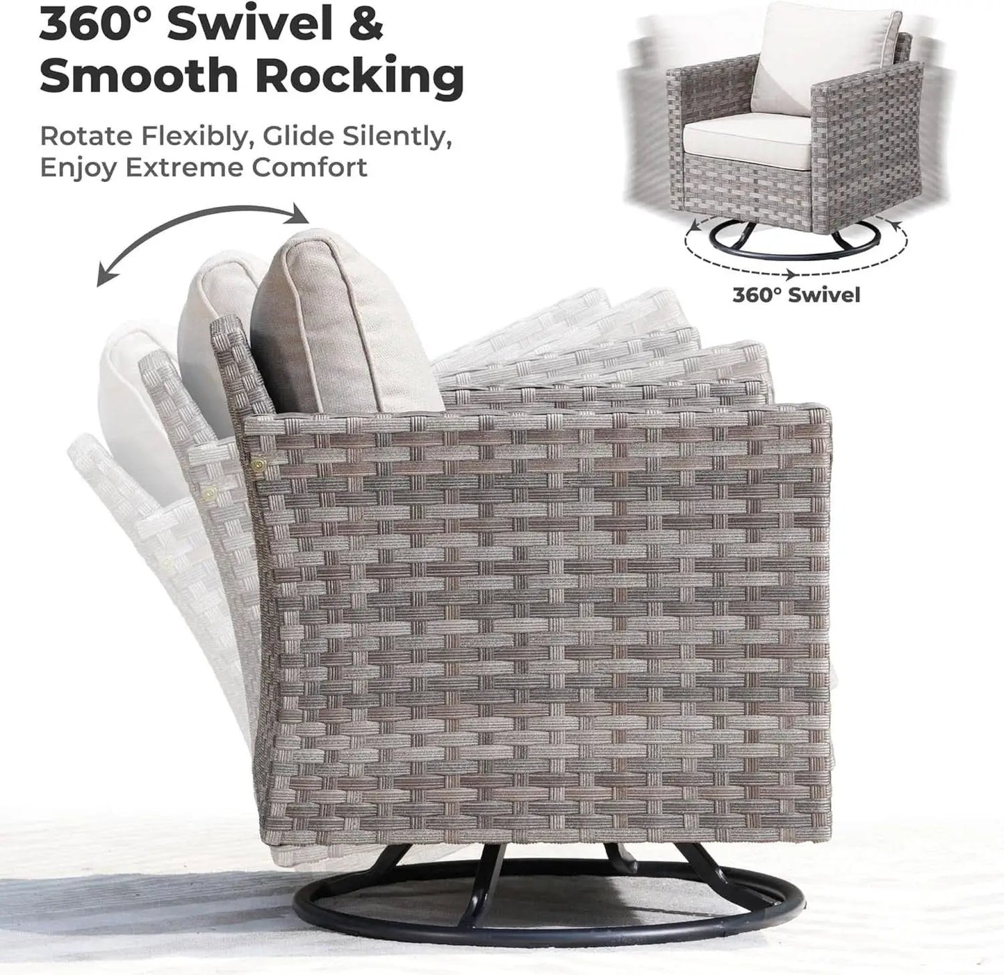 Modern Modular Outdoor Wicker Sectional Sofa Set from PriceLows™