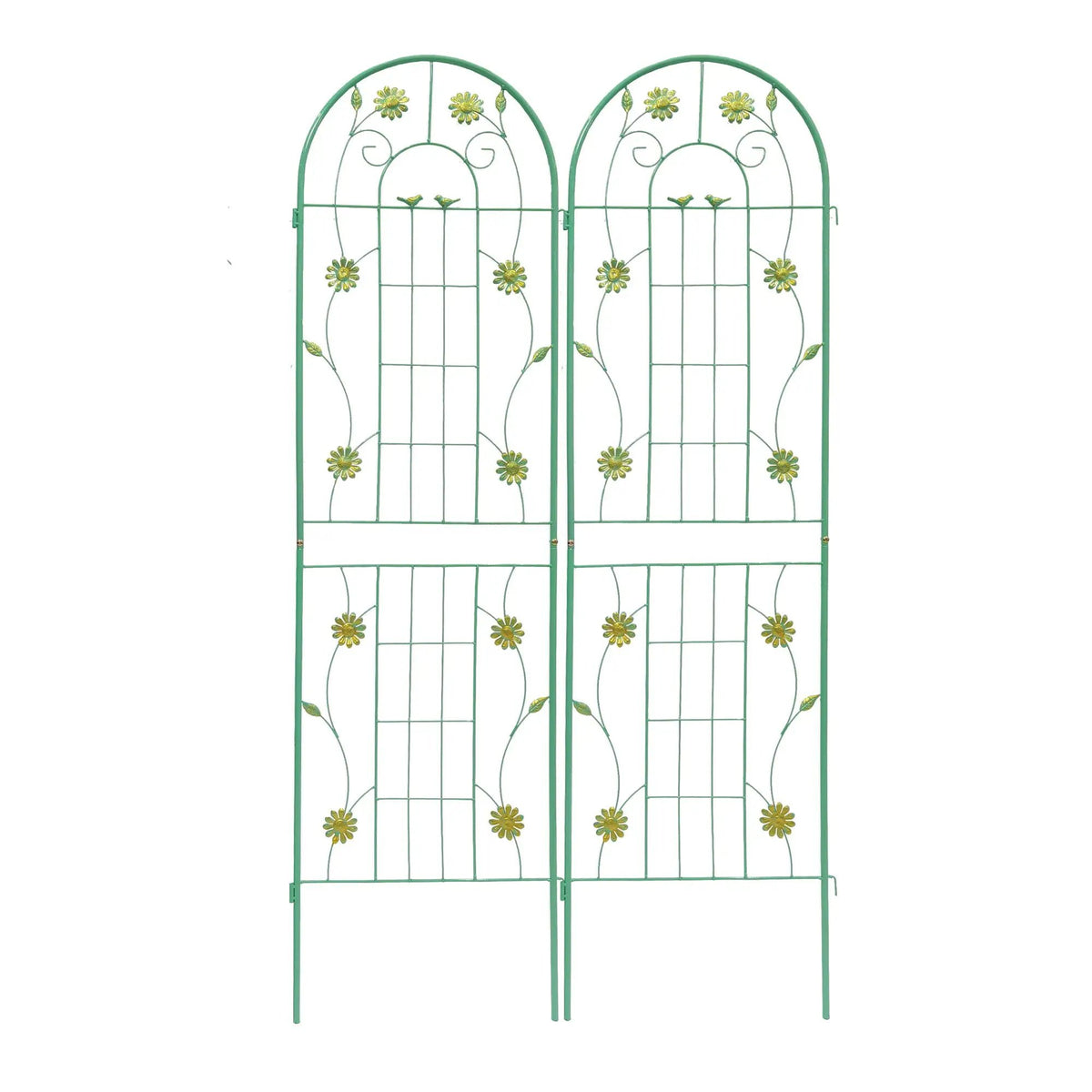 Metal Garden Trellis | Galvanized Steel | Powder Coated | 4 Piece Set