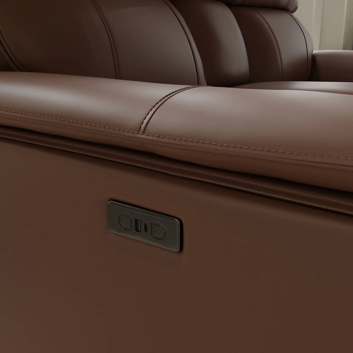 Oslo Dual Power Reclining Loveseat With Console | 2 Pieces | Living Room Furniture | Living Room