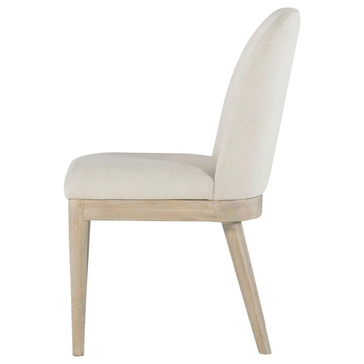 Solano Upholstered Dining Side Chair Beige (Set of 2) | 20.5 x 24 x 35.25 in | Engineered Wood & Fabric | Dining Room