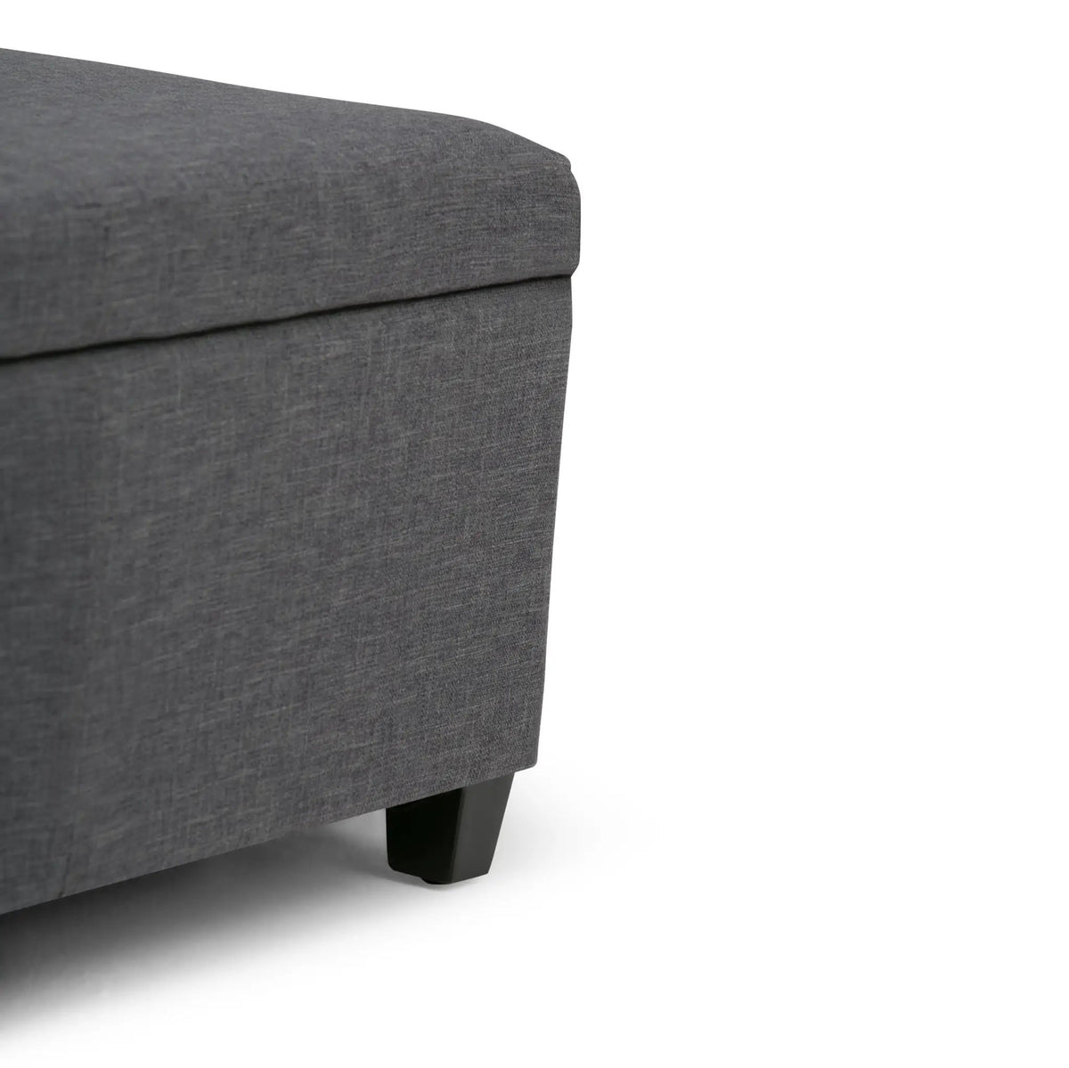Storage Ottoman Bench | Solid Wood Frame | High Density Foam