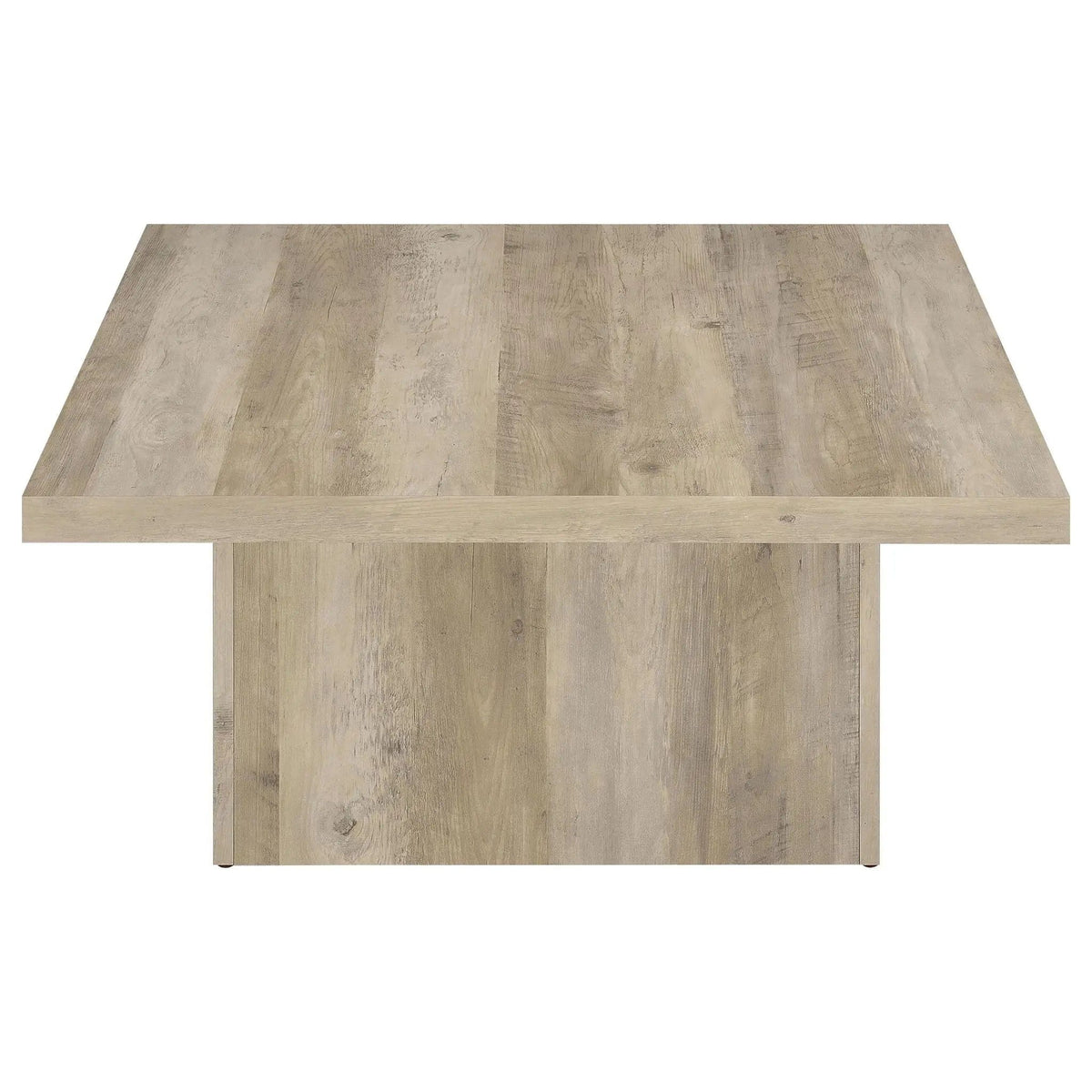 Devar Square Engineered Wood Coffee Table Distressed Pine | 35.5 x 35.5 x 16.25 in | Engineered Wood & Veneer | Living Room