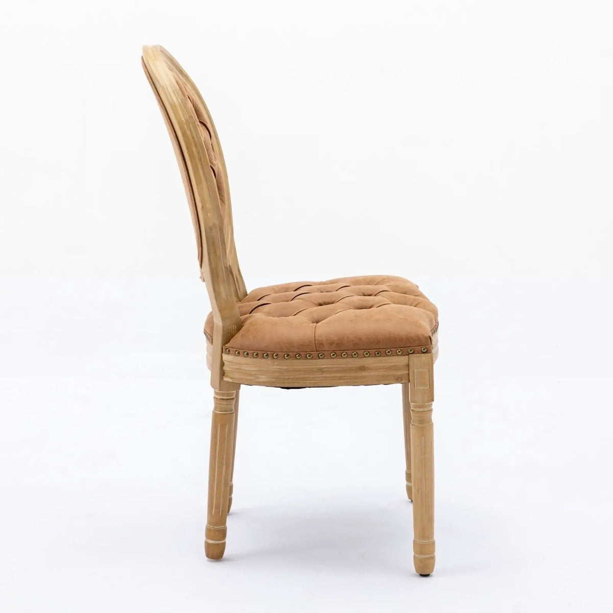 French Style Dining Chairs | Solid Wood Frame | Antique Painting | Hand-Pulled Buckle Decoration