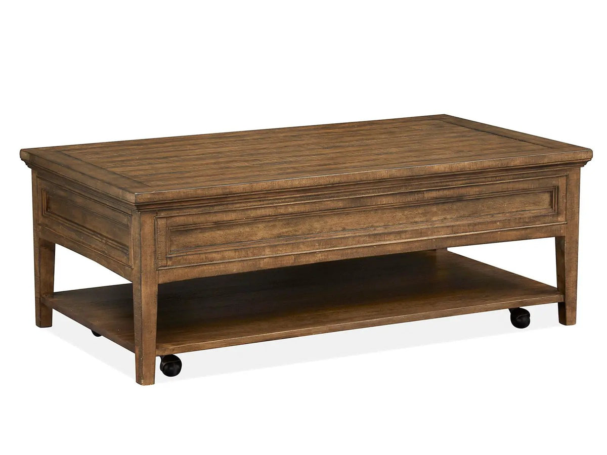 Bay Creek Rectangular End Table | Classic Styling | 26 Inch Width | Stunning Hardware